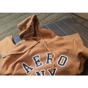 Aeropostale Brown & White Hoodie